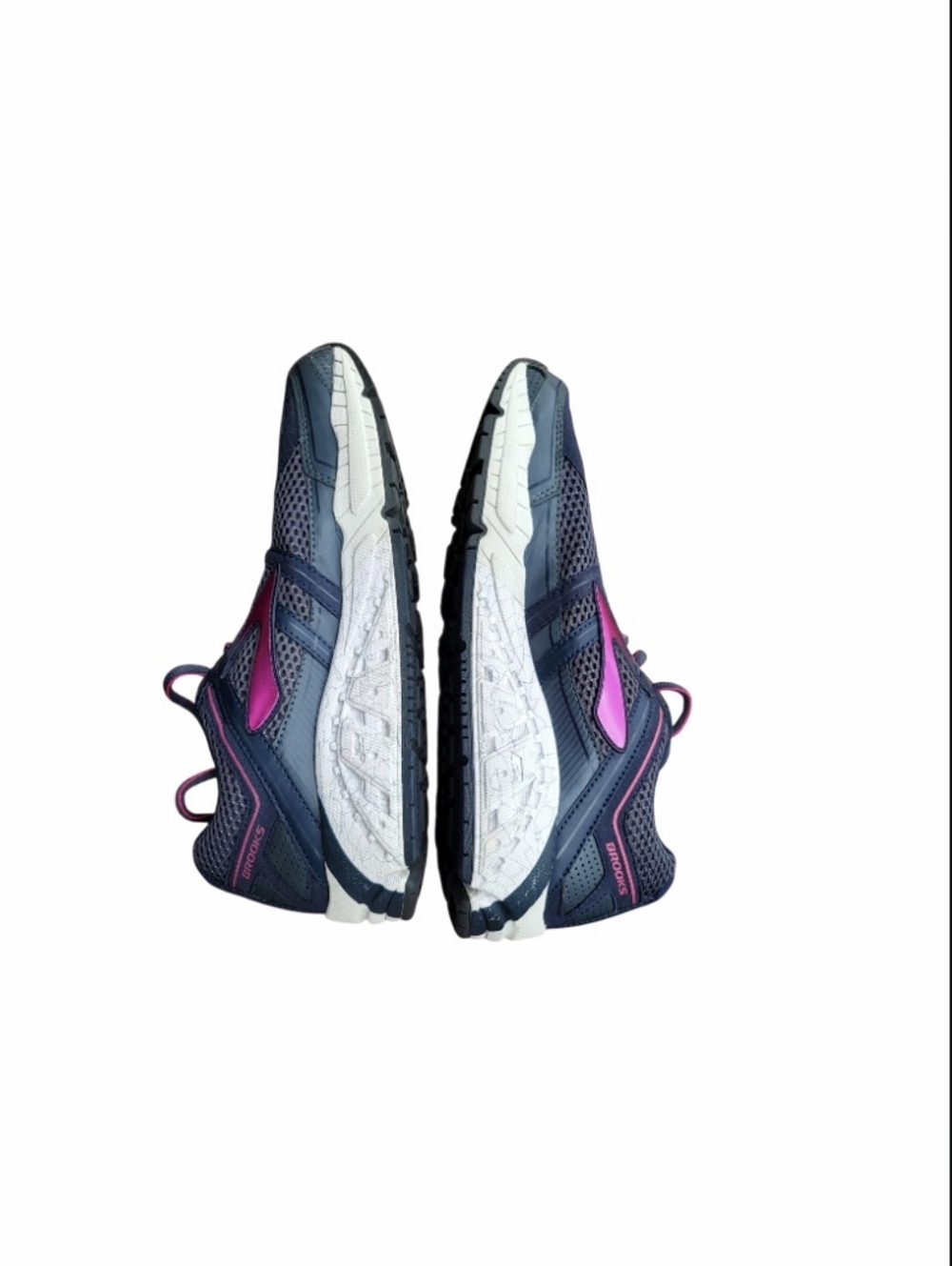 Brooks Addiction 12 Athletic Run Walk Tennis Shoe Sneaker Pink Blue Women 9.5 - Picture 4 of 9
